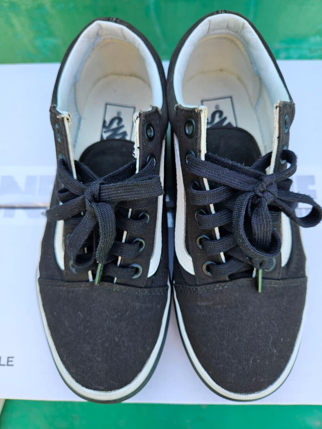 반스 올드스쿨 팝폭싱 블랙 캔버스 230 상품이미지1