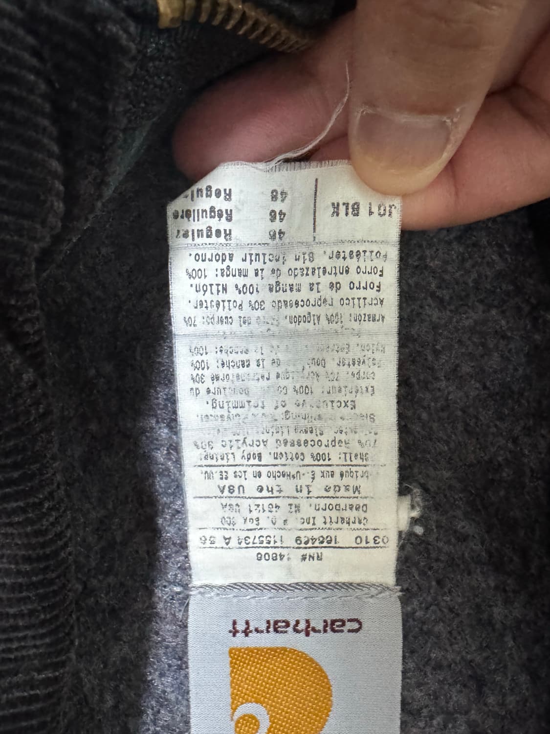 46) 칼하트 디트로이트 자켓 j01blk 블랙 상품이미지4