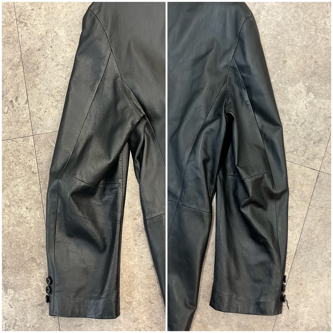 빈티지 양가죽 레더 자켓 블랙 105 #csz3956 상품이미지6