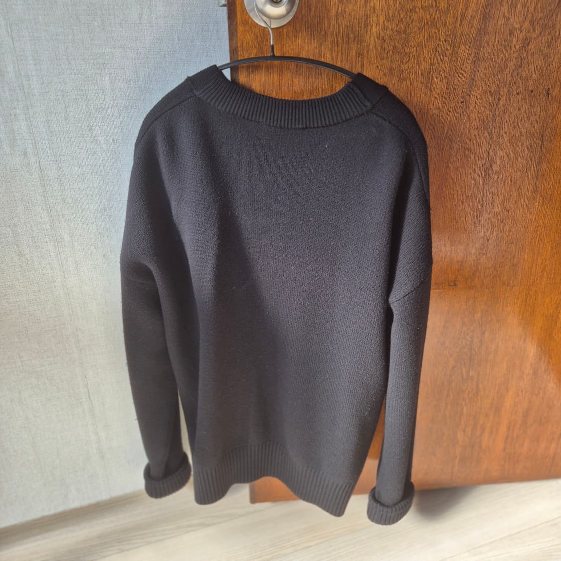 아미 빅 하트 가디건 블랙 라지 우영미 송지오옴므 타임 시스템옴므 솔리드 상품이미지2