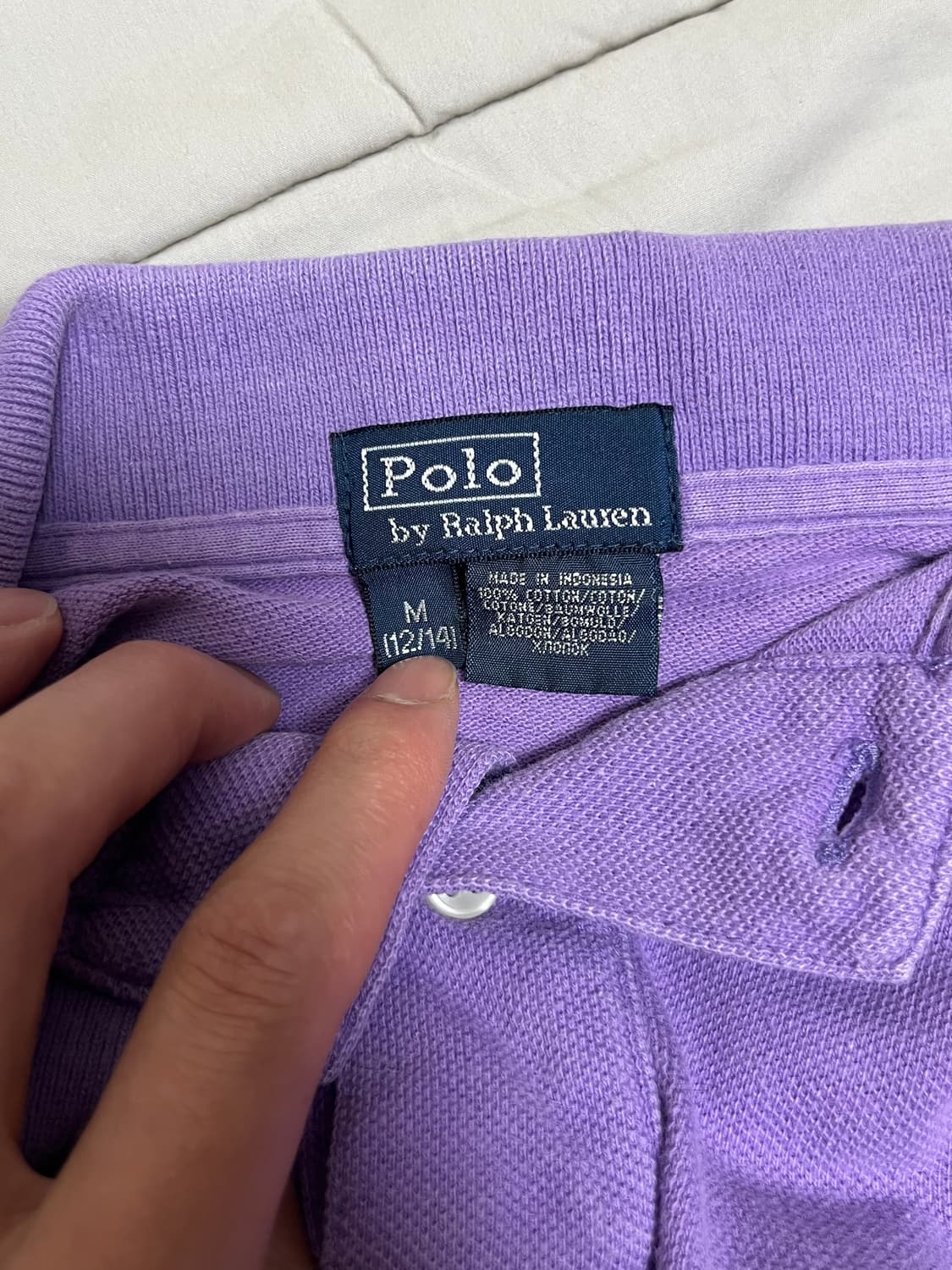 폴로 랄프로렌 퍼플 카라티 S 상품이미지3