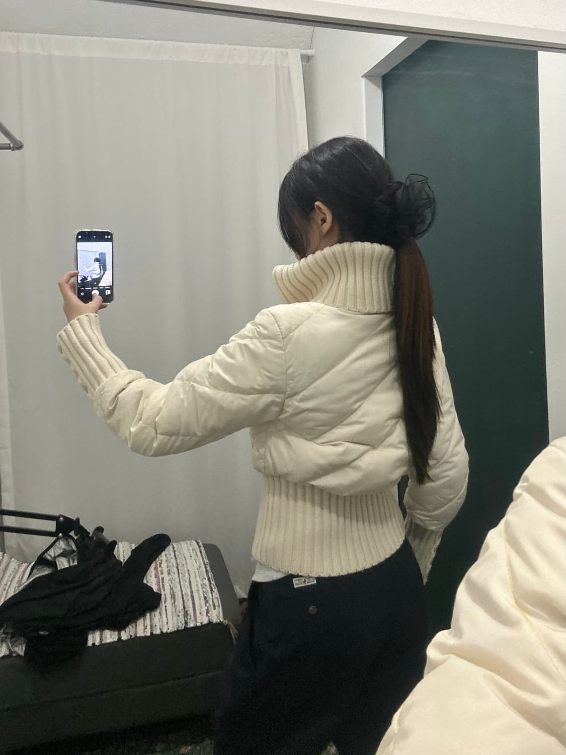 미스식스티 패딩 자켓 푸퍼 하이넥 칼라 상품이미지3