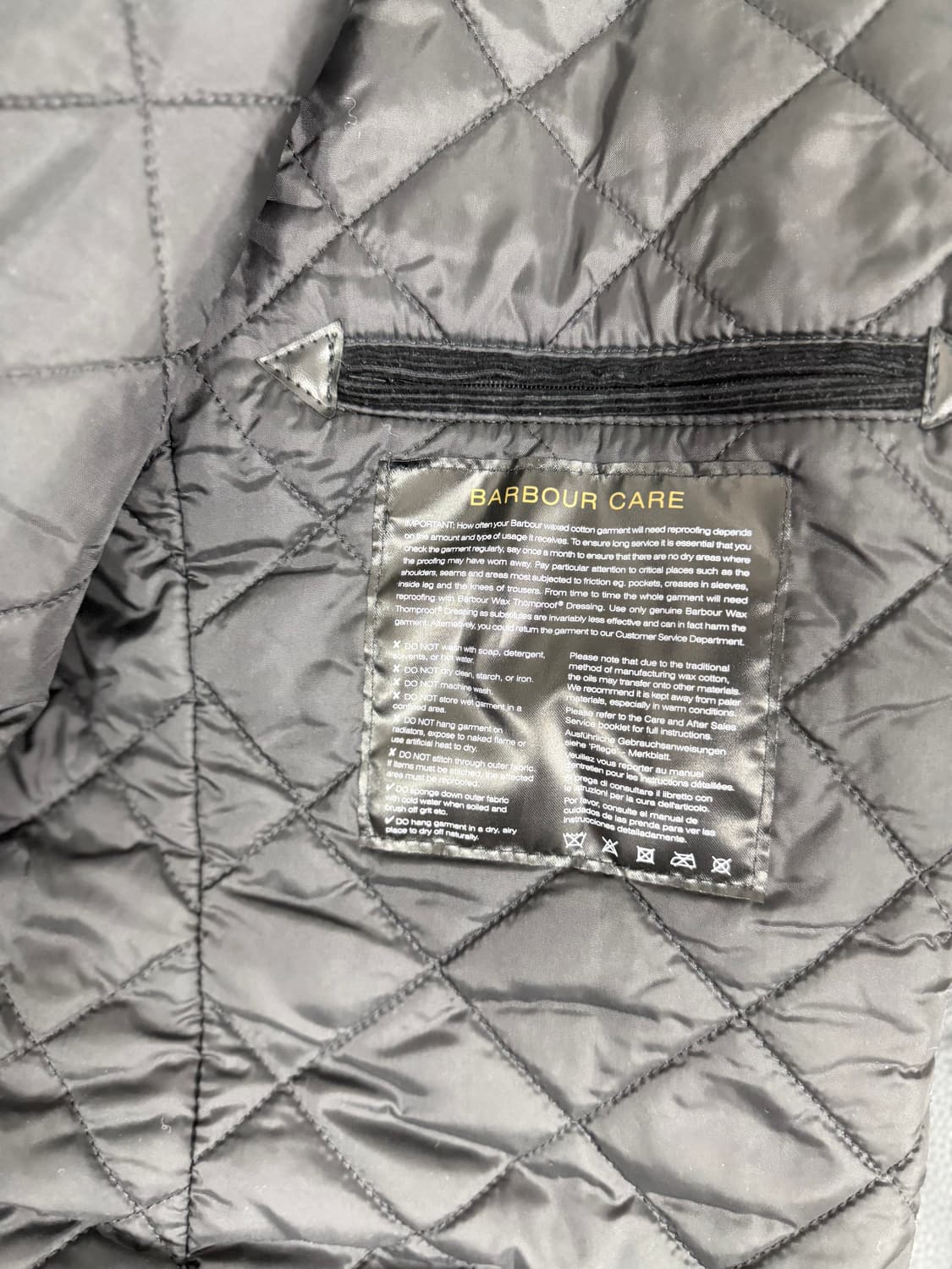 바버 인터네셔널 듀크 블랙 m사이즈 상품이미지6