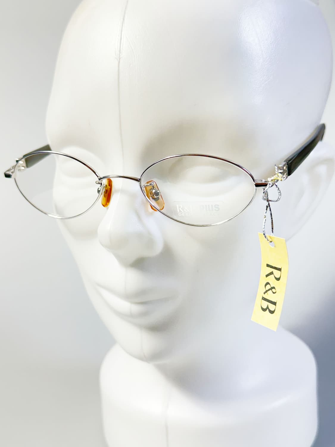 R&B EYEWEAR 실버 메탈 슬림 오벌 프레임 빈티지 안경 상품이미지8