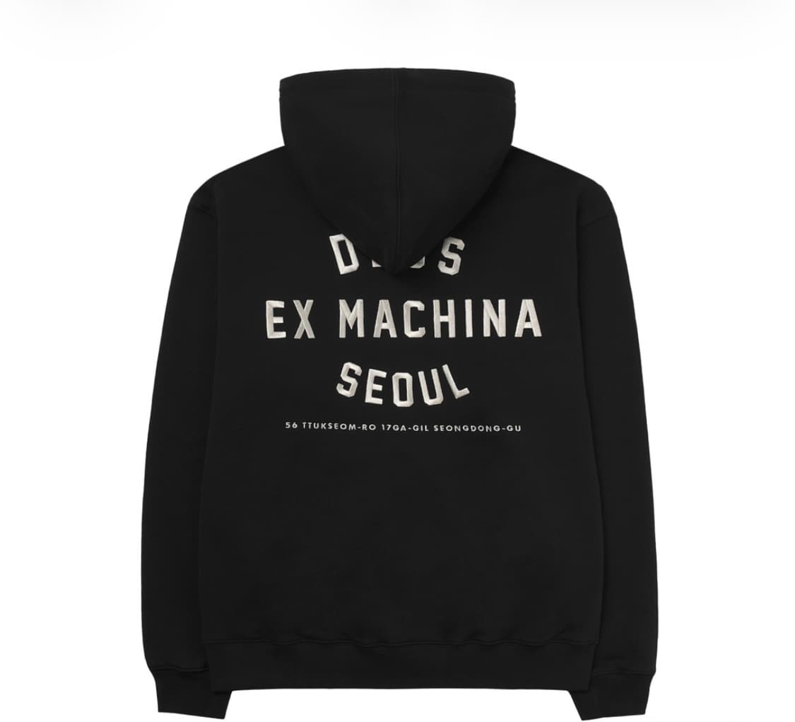 데우스 엑스 마키나 컬리지 어드레스 후드 집업 블랙 M 상품이미지2