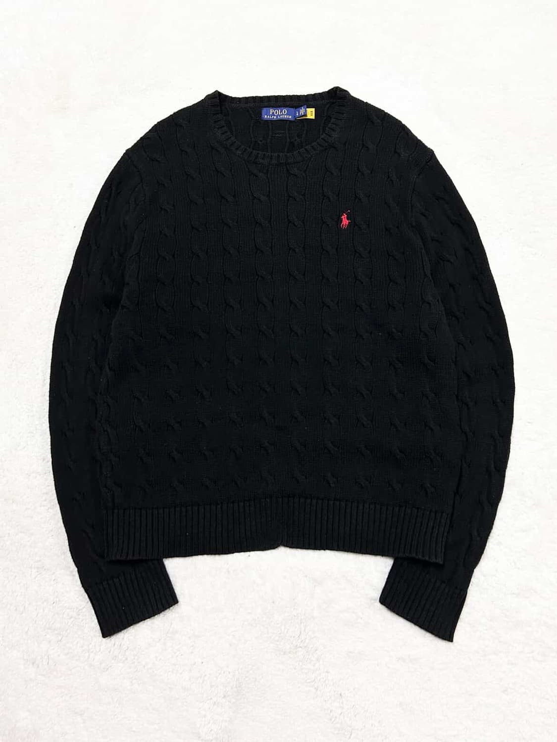 폴로 신형 블랙 케이블니트 상품이미지5