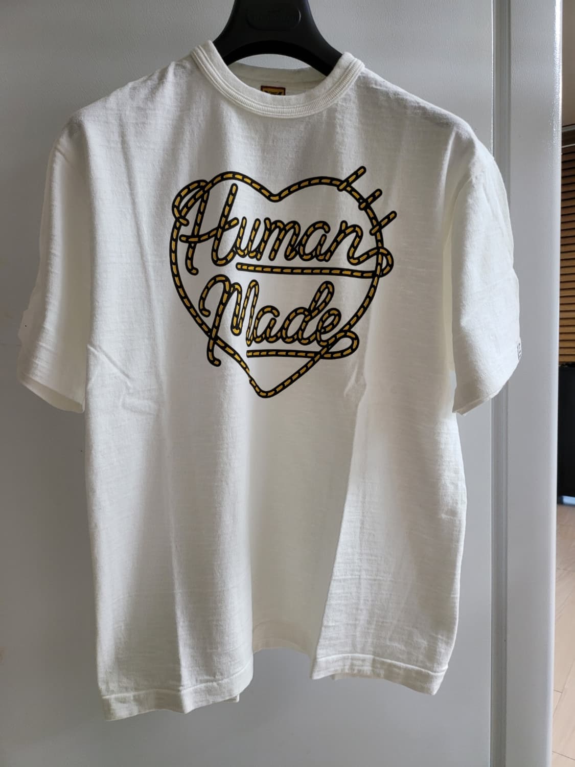 (새상품/L) 휴먼메이드 그래픽 티셔츠 #01 화이트 - 하트 로프 로고 상품이미지1
