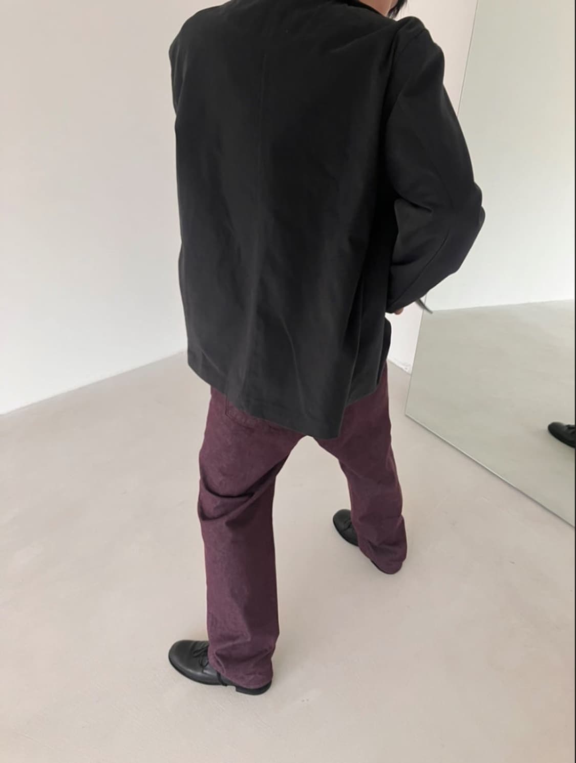HOMLY 5p denim pants (plum) 1 사이즈 상품이미지6