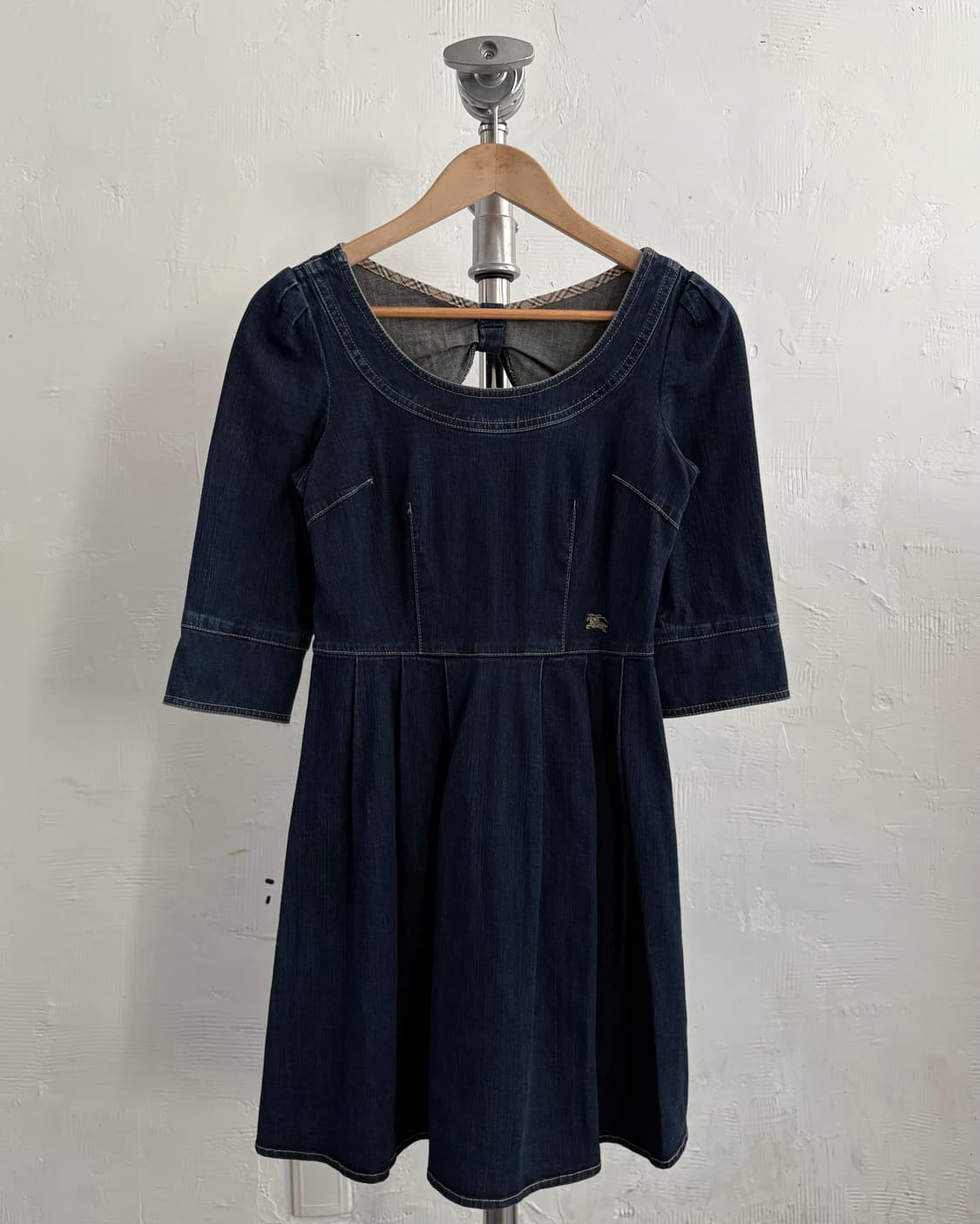 Burberry 버버리 블루라벨 데님 인디고 플리츠 원피스 상품이미지5