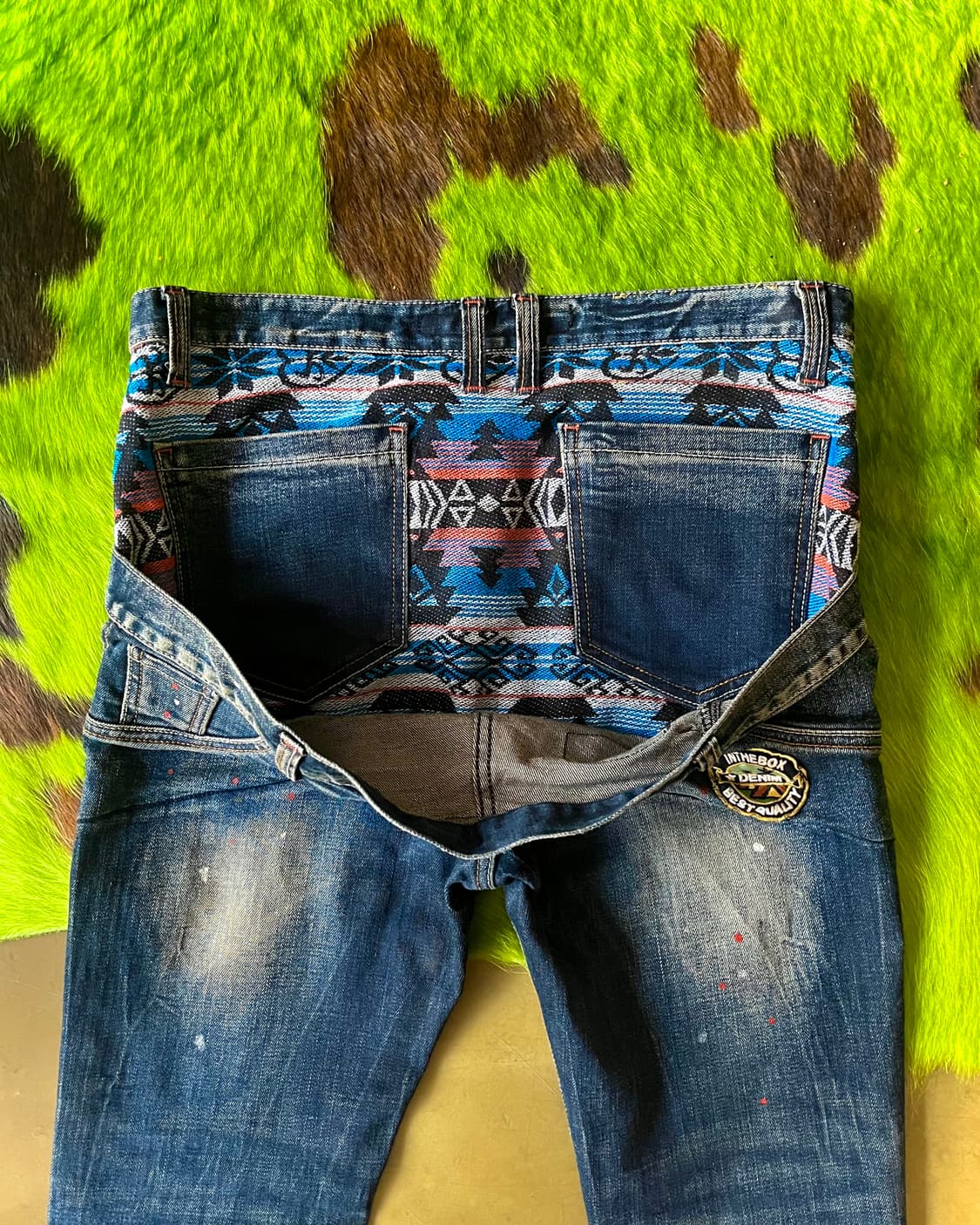 Jpn Vintage Double Layered Denim Jeans 상품이미지4