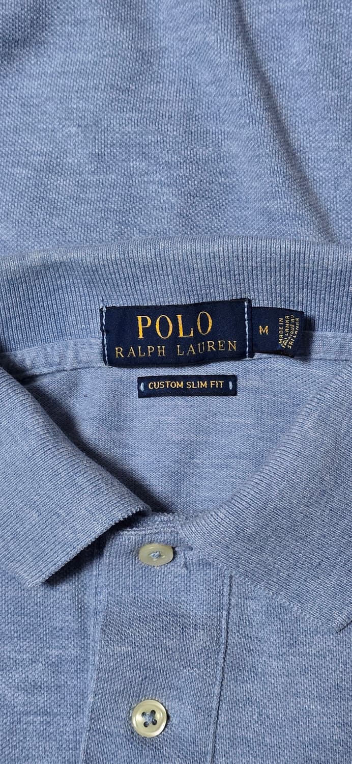 폴로 랄프로렌 카라티 M 커스텀 슬림핏 하늘색 상품이미지3
