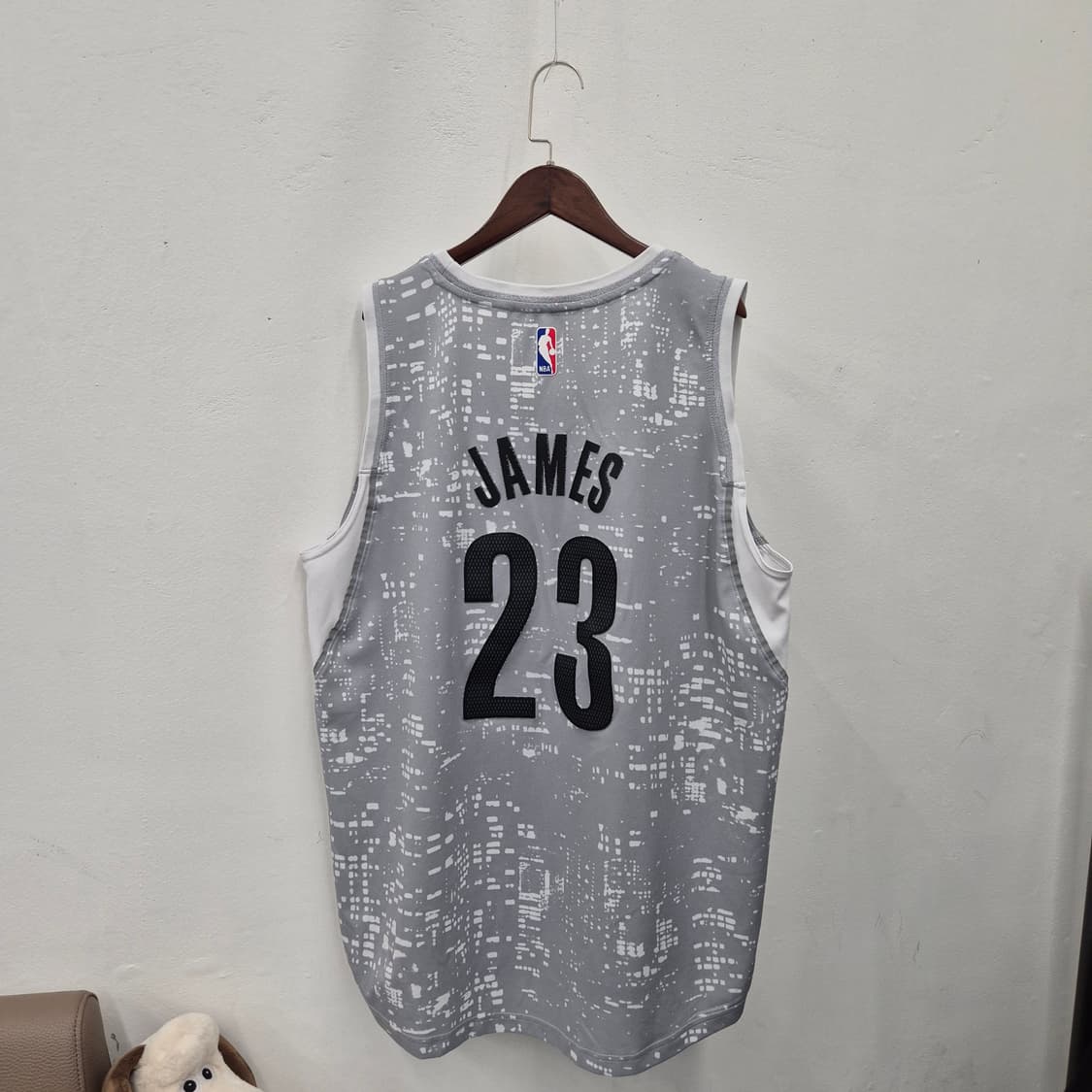 아디다스 NBA 르브론 시티라이츠 져지 황금사이즈 L 상품이미지4