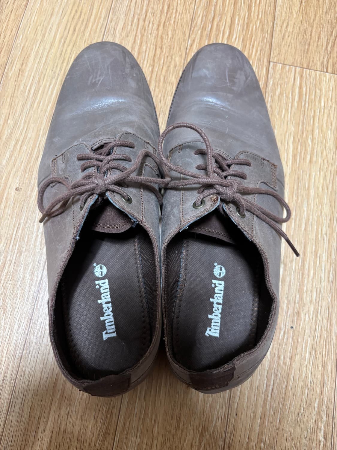 팀버랜드 브라운 가죽 남성 구두 상품이미지4