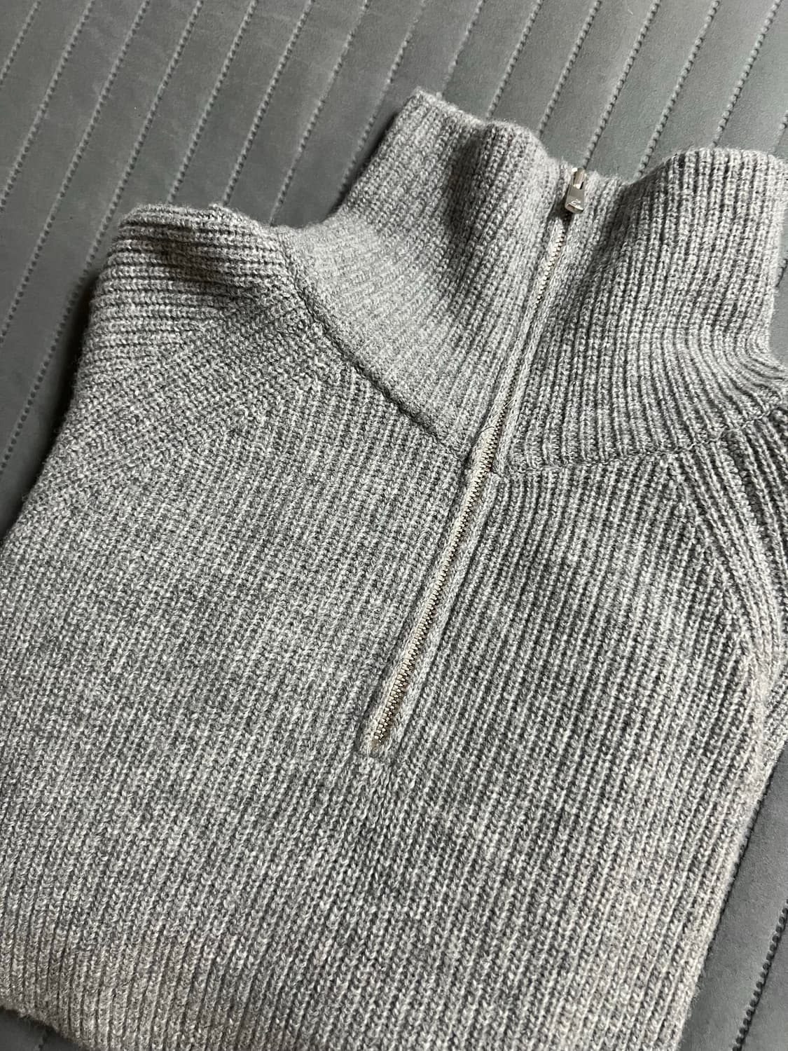 월스와일무브먼트 캐시미어 하프집업 니트 상품이미지8