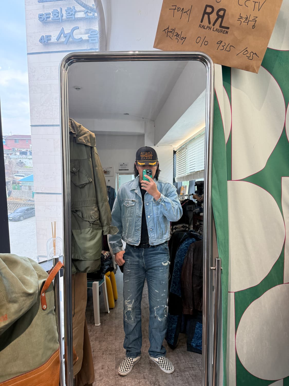 90s DIESEL Star Series 데님 트러커 자켓 L  상품이미지7