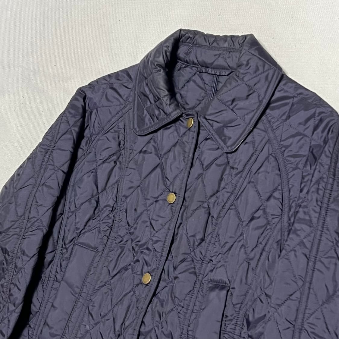 4 바버 여성용 네이비 퀼팅 자켓 상품이미지1