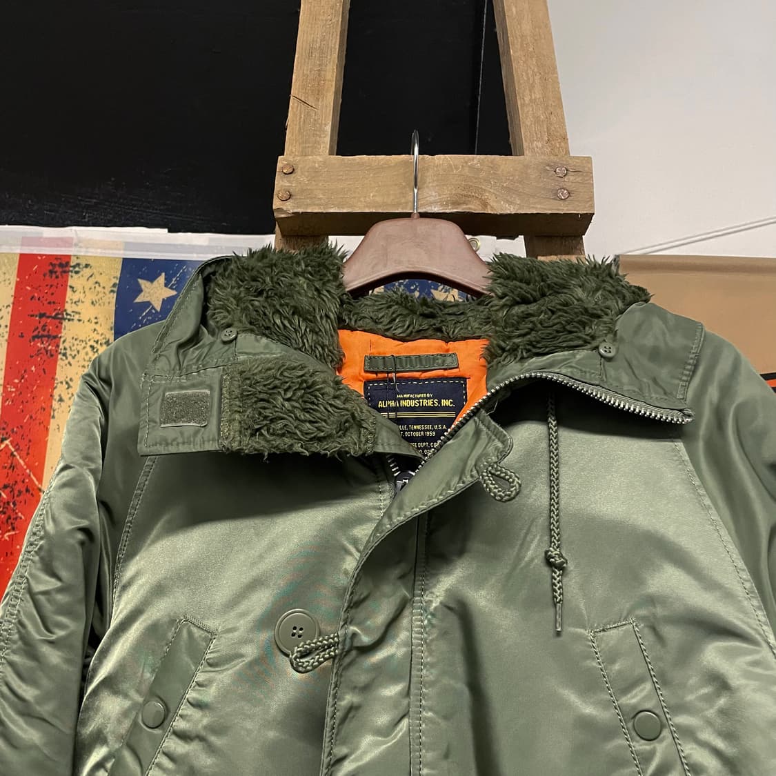 알파 인더스트리 N3B 퍼 후드 야상 자켓 밀리터리 파카 상품이미지3