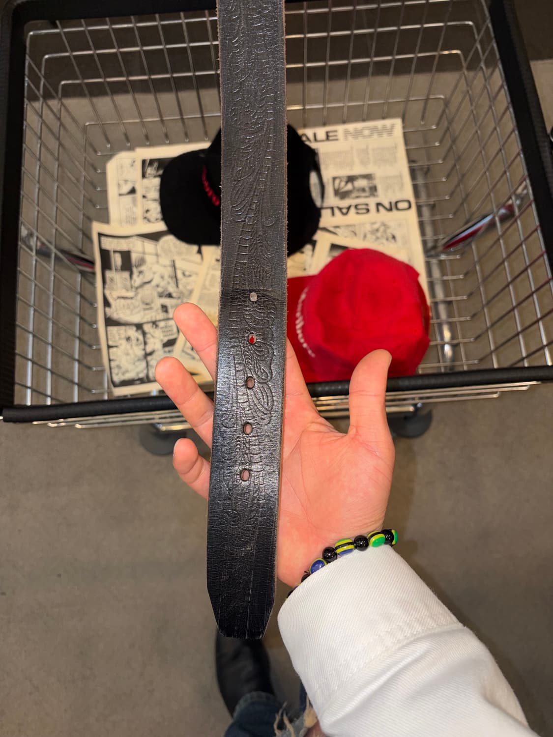 Old Lee buckle logo western leather belt 상품이미지7