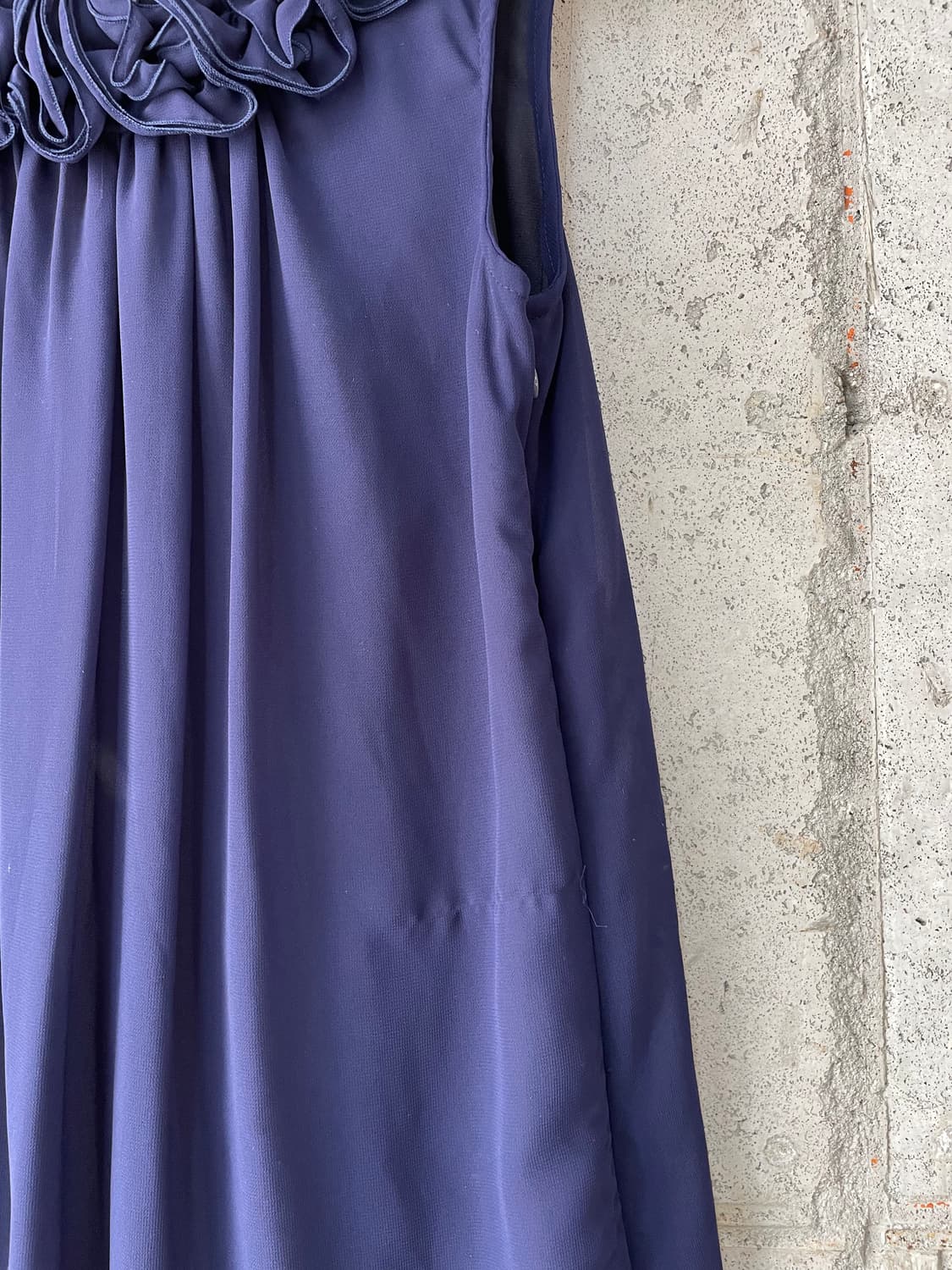 로즈 쉬폰 드레스 딥블루 상품이미지10