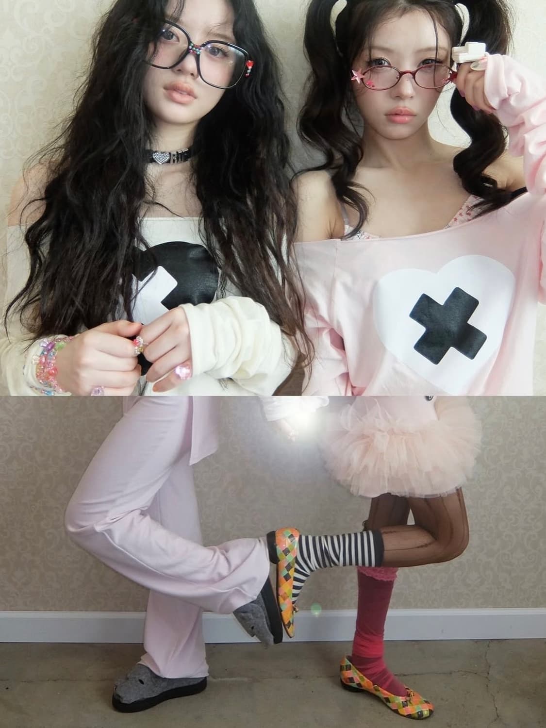 cross heart cut off t-shirt 상품이미지2