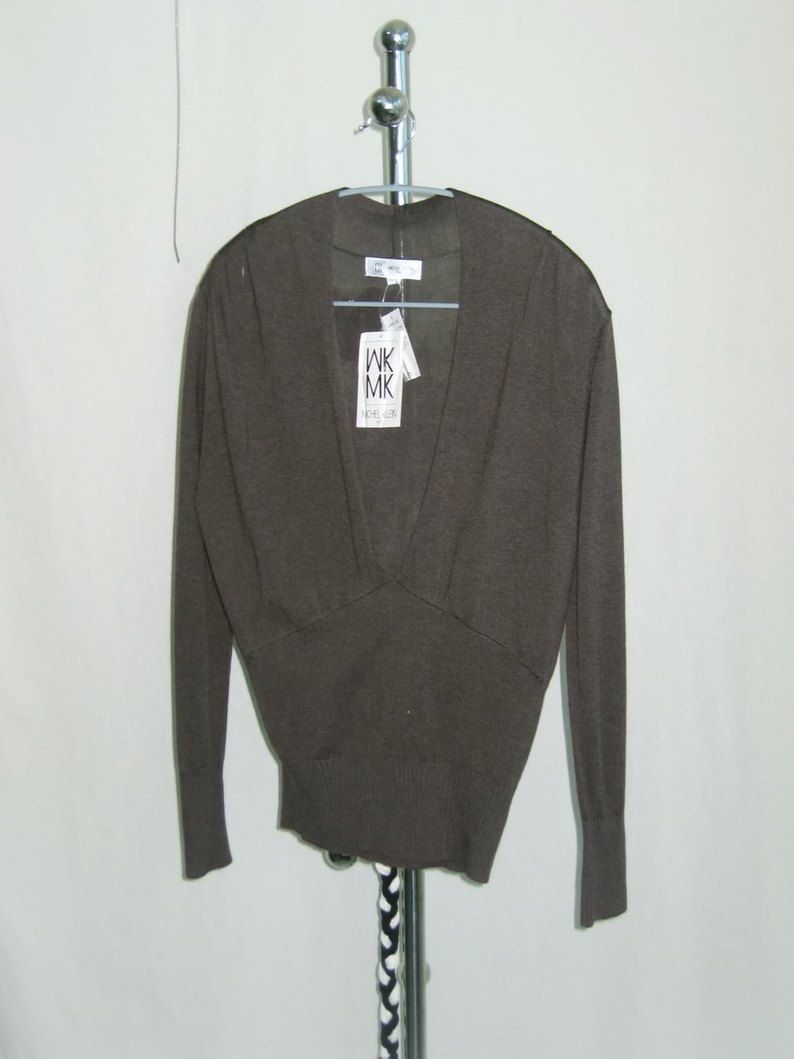 (Deadstock) Michel Klein 캐시미어 믹스 브이넥 니트  상품이미지1