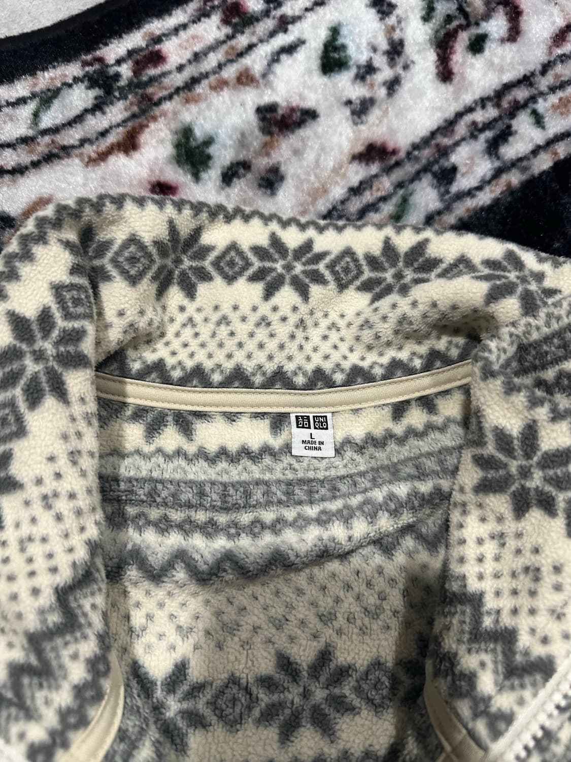 유니클로 노르딕 패턴 풀오버 플리스  상품이미지2