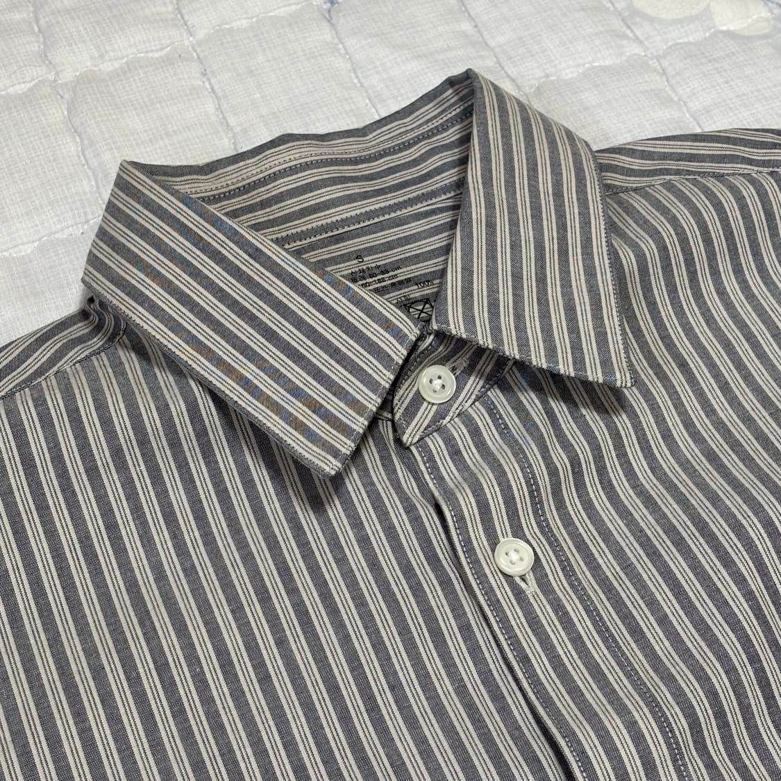 무인양품 워싱 브로드 레귤러 칼라 긴소매 셔츠 (새상품/남녀공용) 상품이미지2