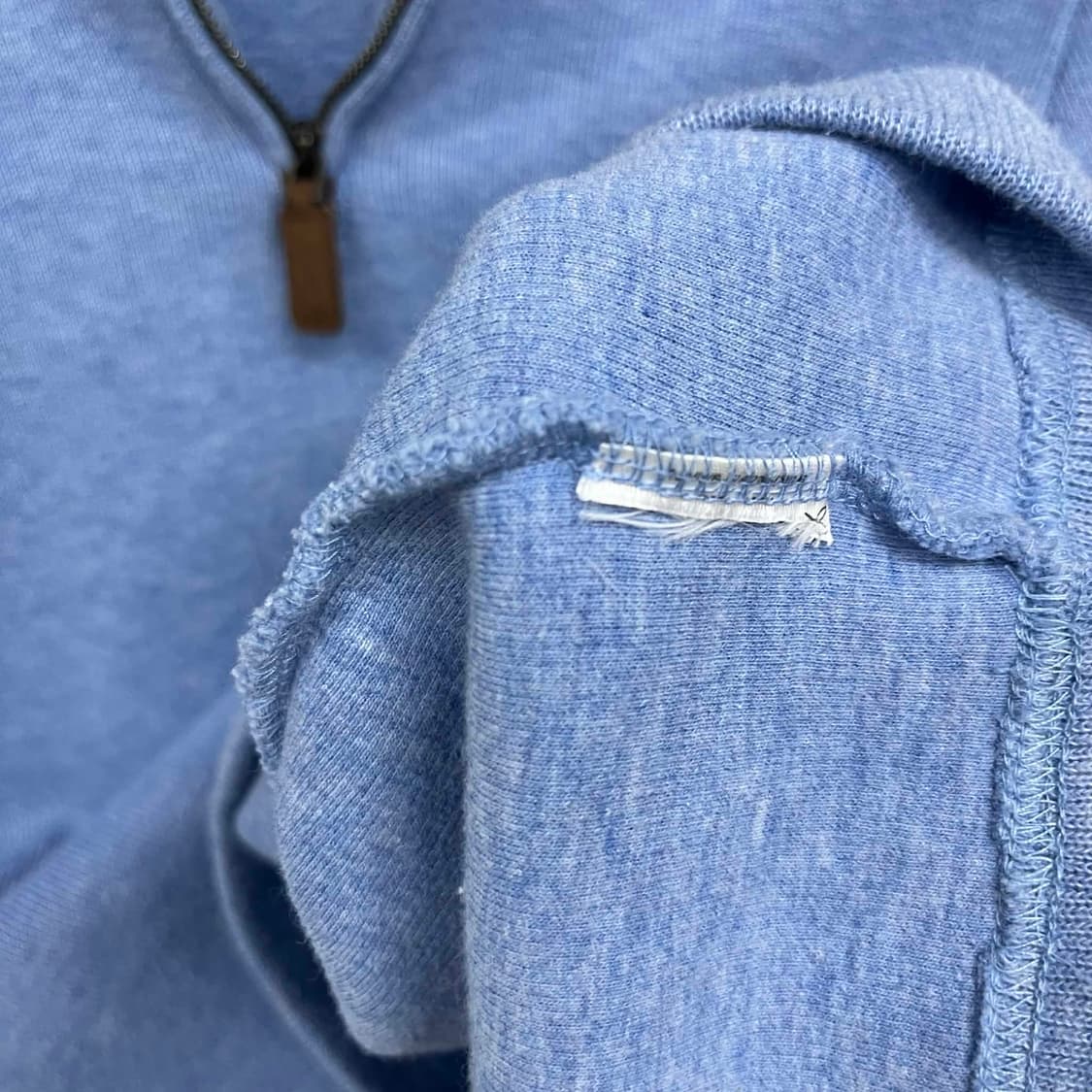 폴로 랄프로렌 신형 큐알 하프집업 코튼 니트 반집업(S) 상품이미지8