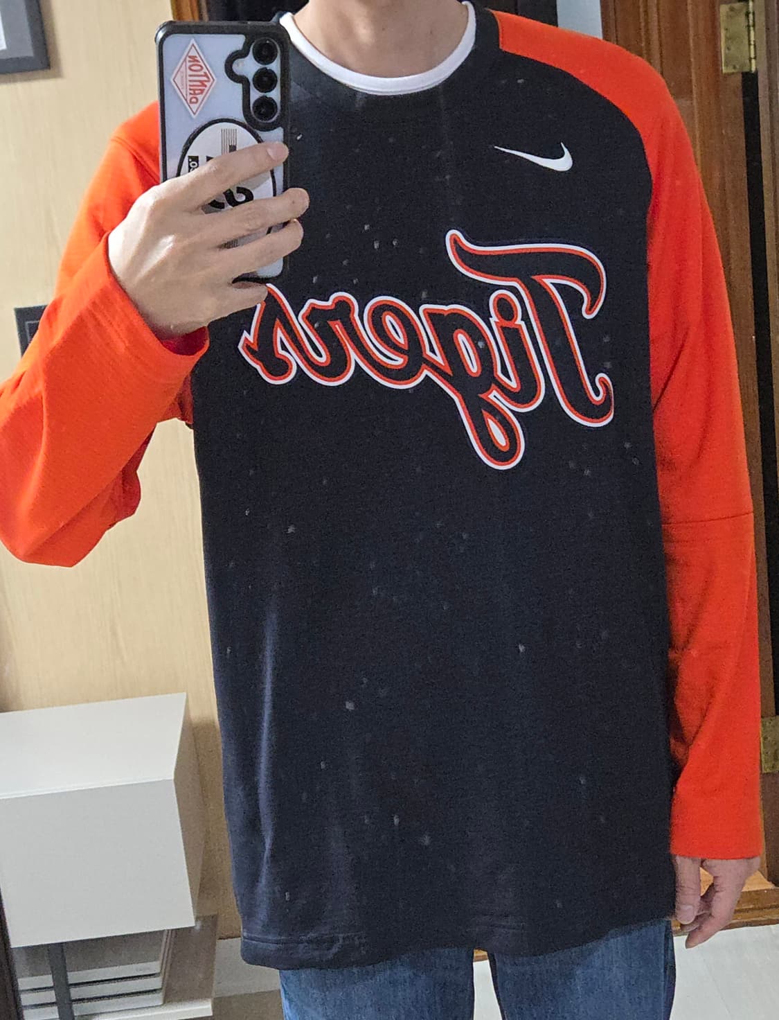 (착샷) 디트로이트 타이거즈 유니폼 져지 트레이닝 탑 드릴탑  상품이미지9