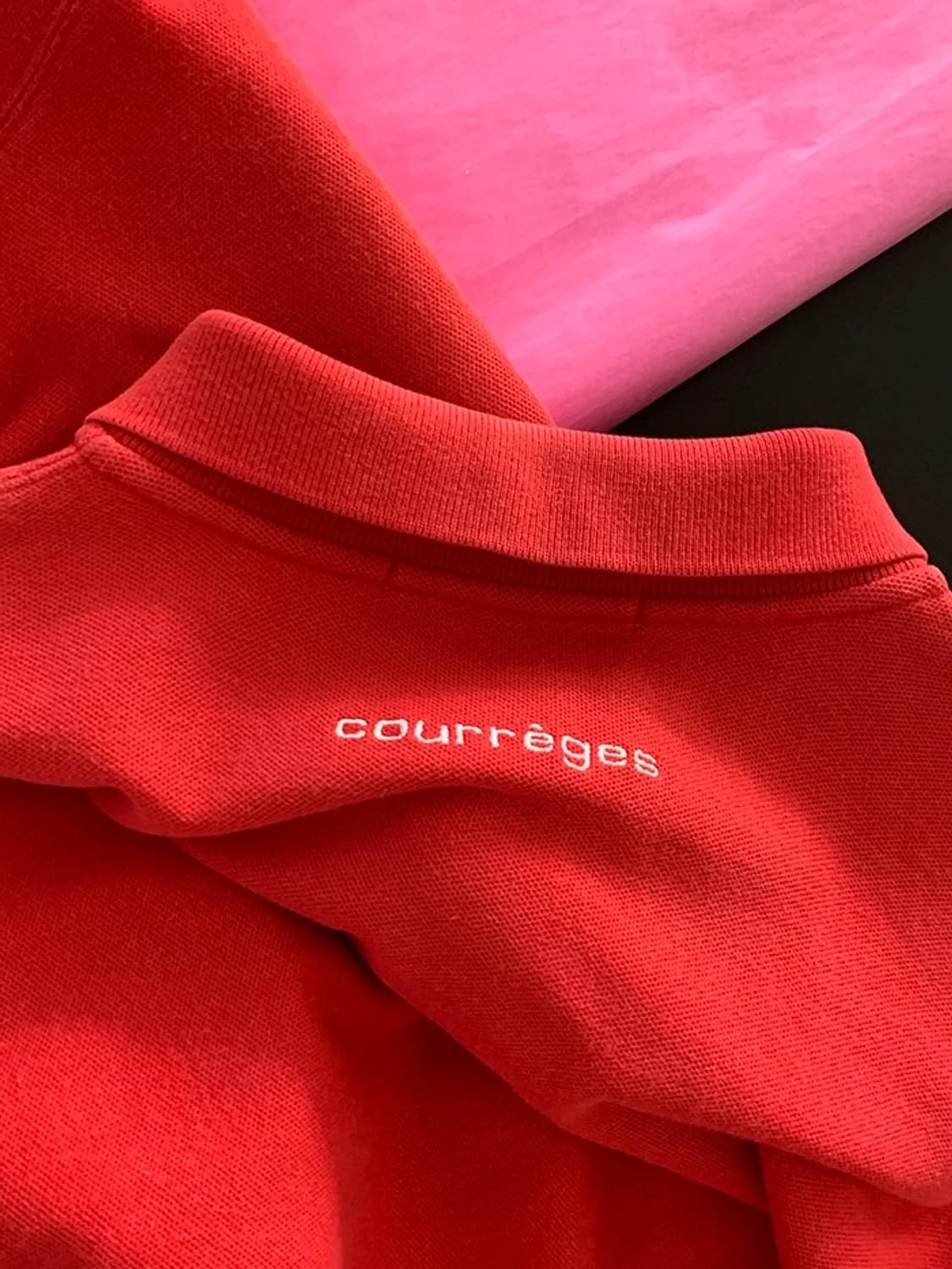 90's "Courreges" Cotton Pique Knit 상품이미지5