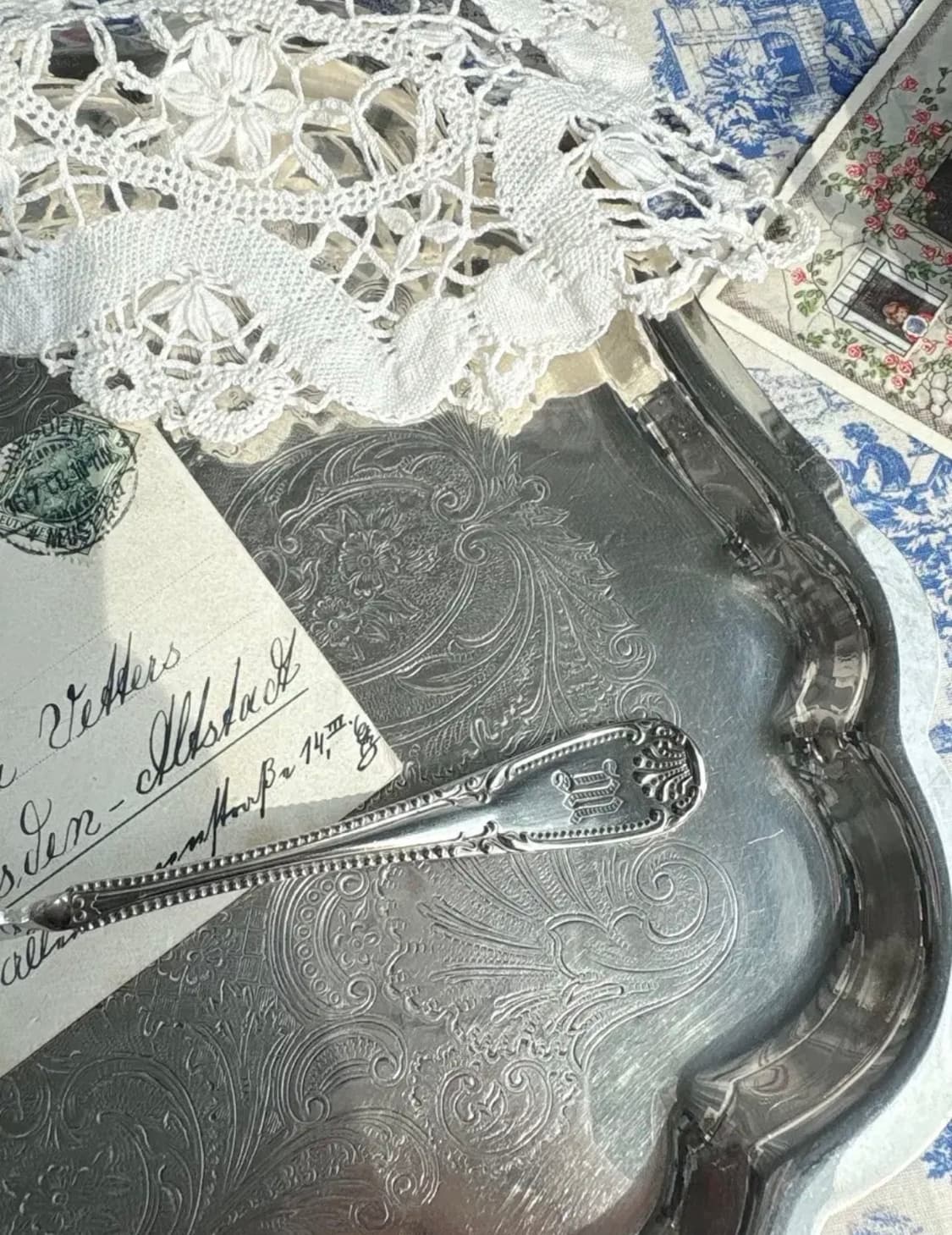 앤틱 실버플레이트 마스터 버터나이프 상품이미지4