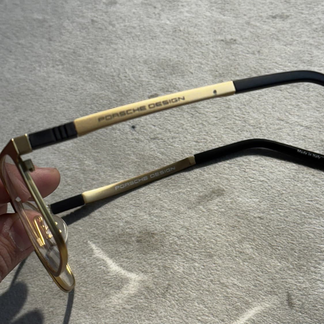 포르쉐 디자인 메탈 안경 매트 골드 (OS) 상품이미지4
