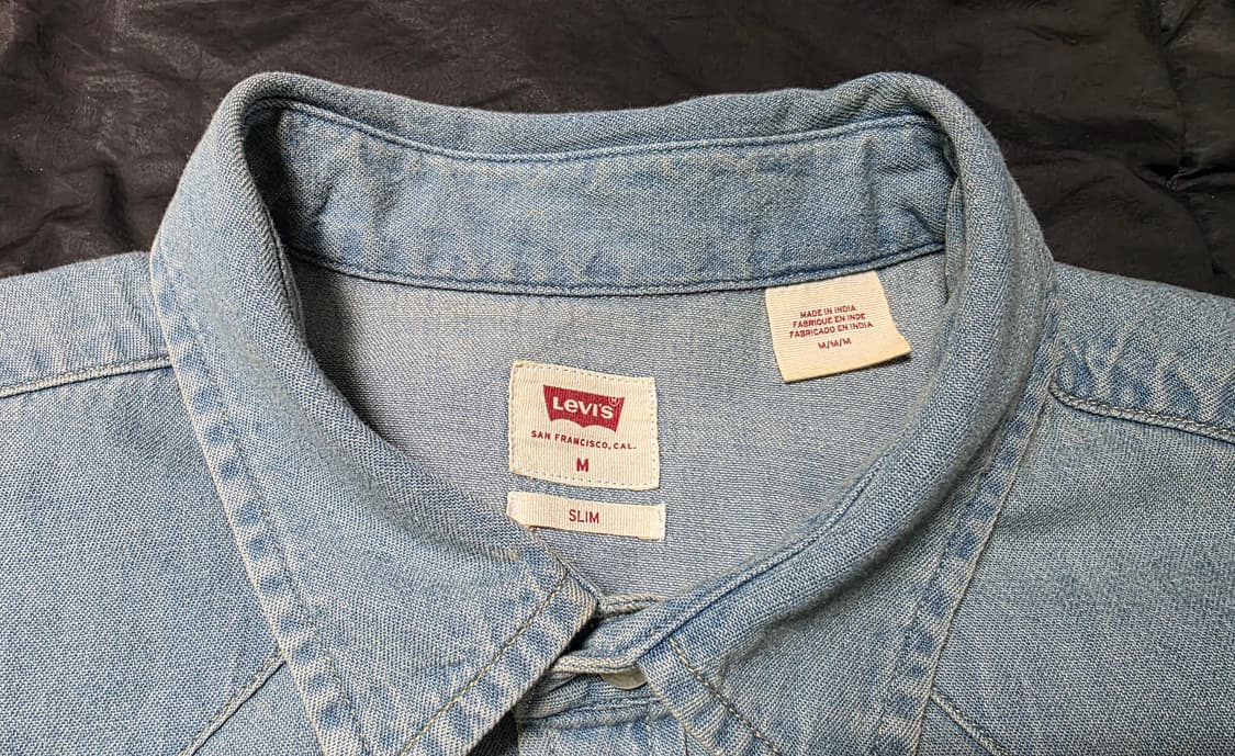 리바이스 바스토우 웨스턴 데님 셔츠 슬림핏 M사이즈 상품이미지6