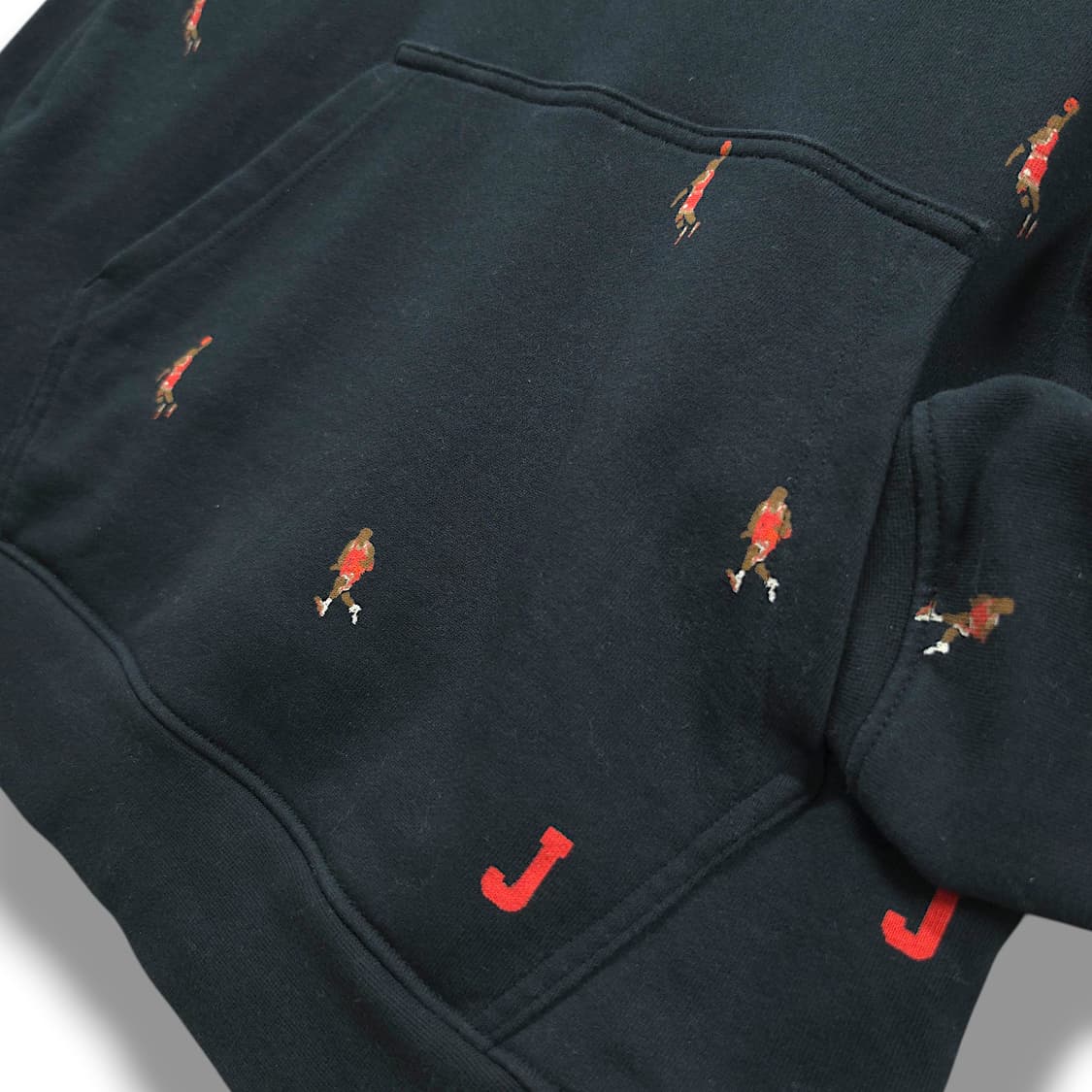 [XL] 나이키 조던 블랙 에센셜 홀리데이 점프맨 풀오버 후드티셔츠 상품이미지5