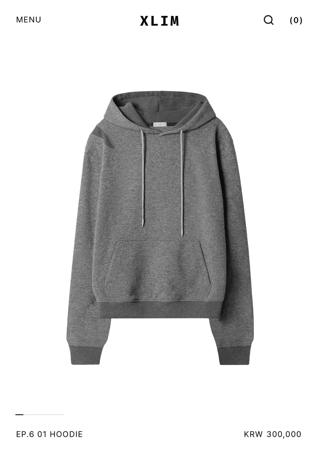 Xlim ep6 01 hoodie gray L 상품이미지3