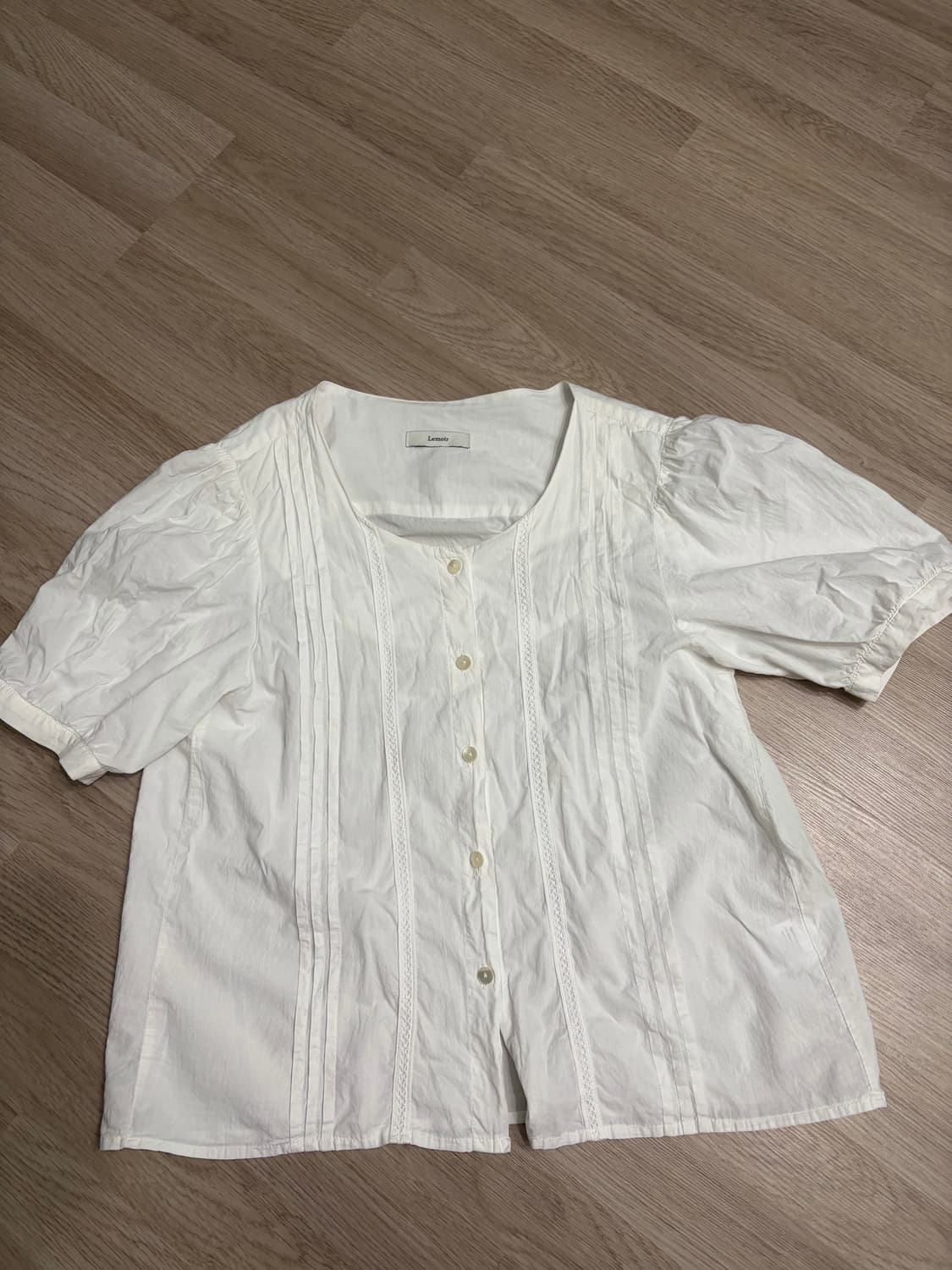 르모어 레이스 퍼프 블라우스 상품이미지6