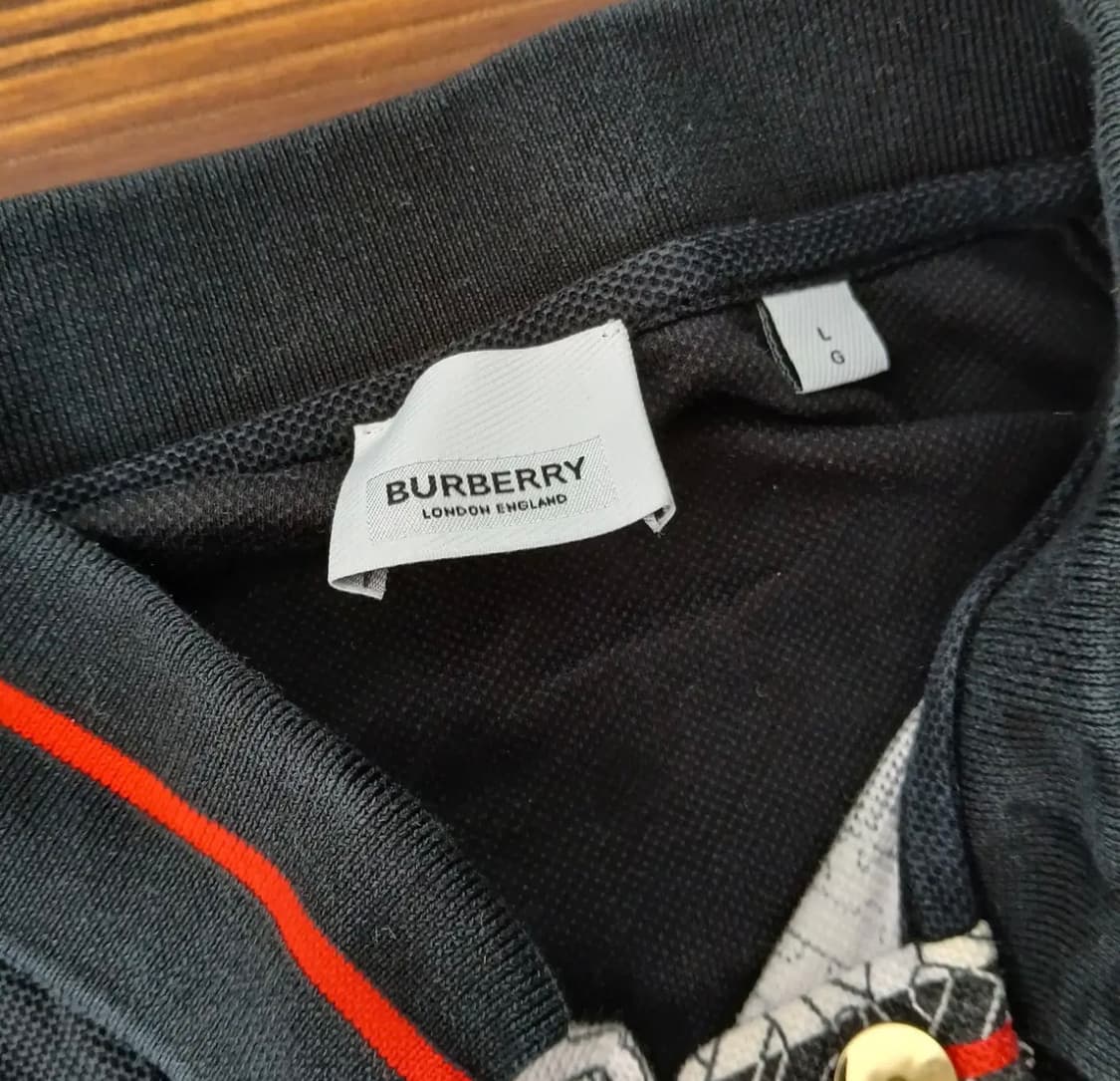 [105]버버리 모노그램 런던 잉글랜드 로고 반팔 카라티셔츠 상품이미지2