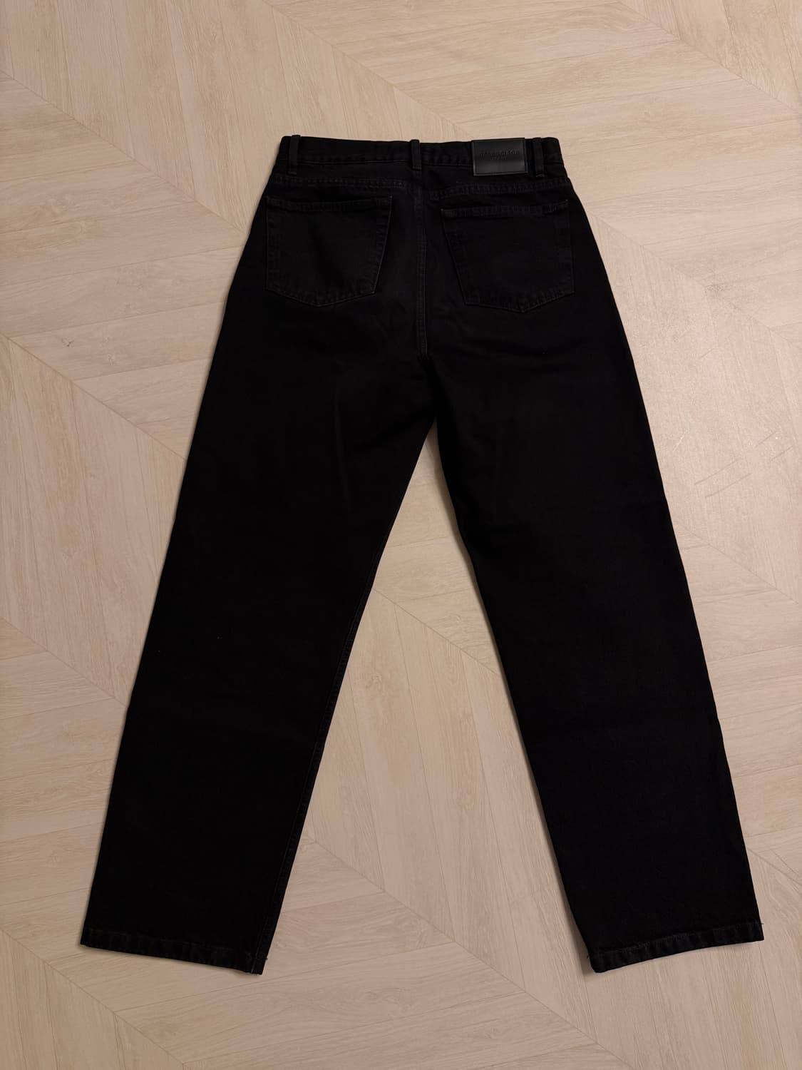 발렌시아가 데님 팬츠 블랙 상품이미지2