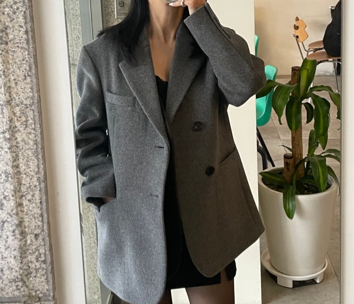 24FW 던스트 울 자켓 (블랙핑크 지수 착용) 상품이미지4