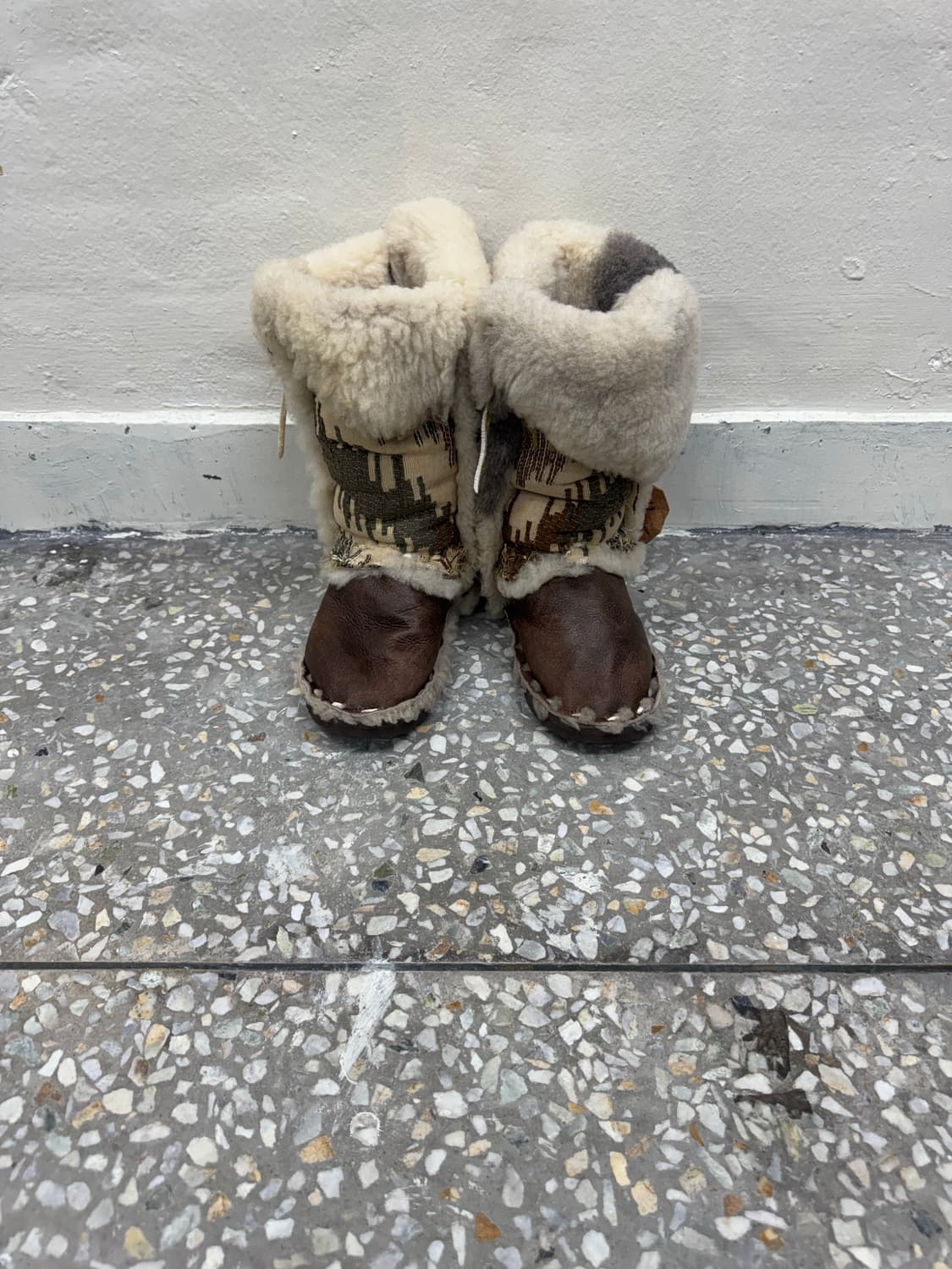 Malibu cowboy shearing fur western boots 상품이미지2