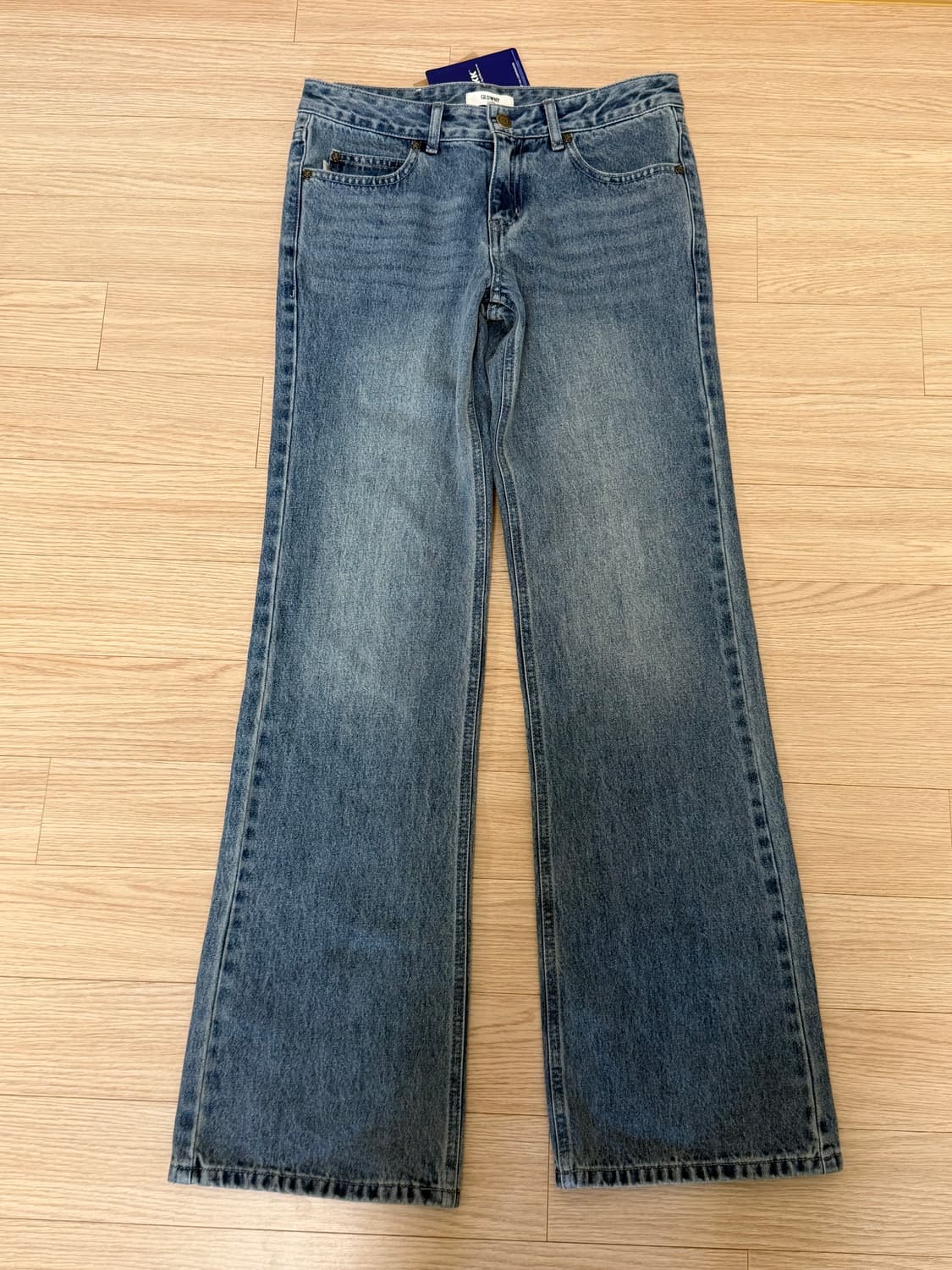 글로니(glowny) RODEO JEANS 로데오 진 워시드 블루 S 상품이미지3