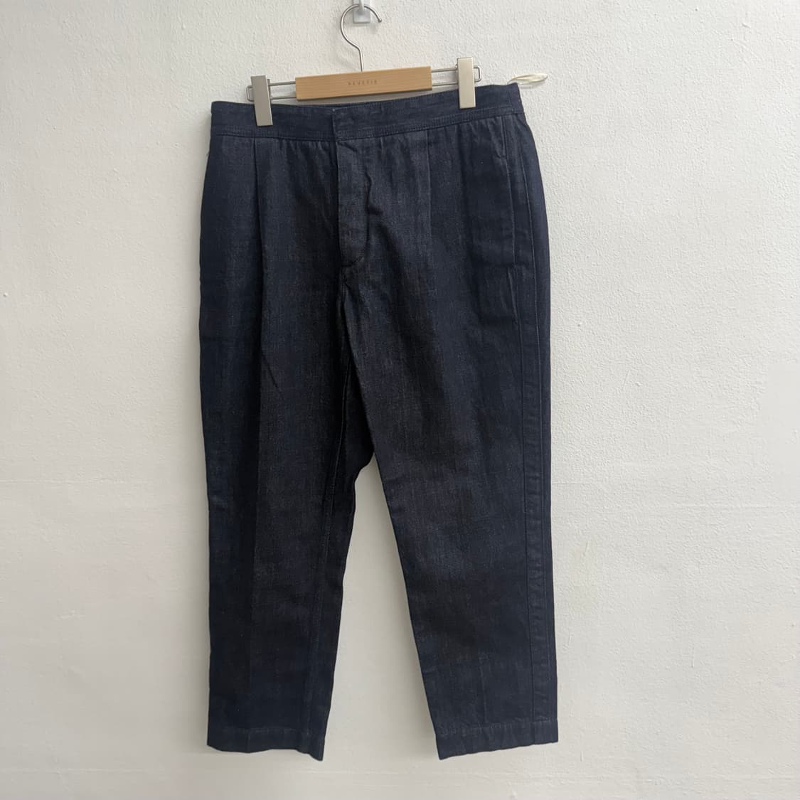 마르니 itlay 핀턱 버튼 플라이 테이퍼드핏 데님 팬츠(46) 상품이미지1