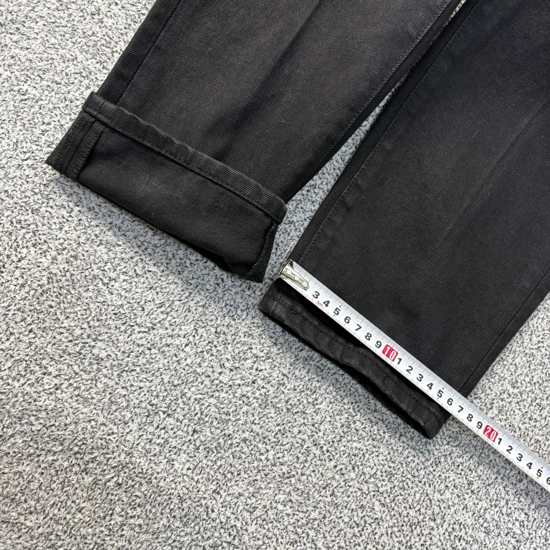 M 플랙진 흑청 데님 팬츠 0325J 상품이미지8