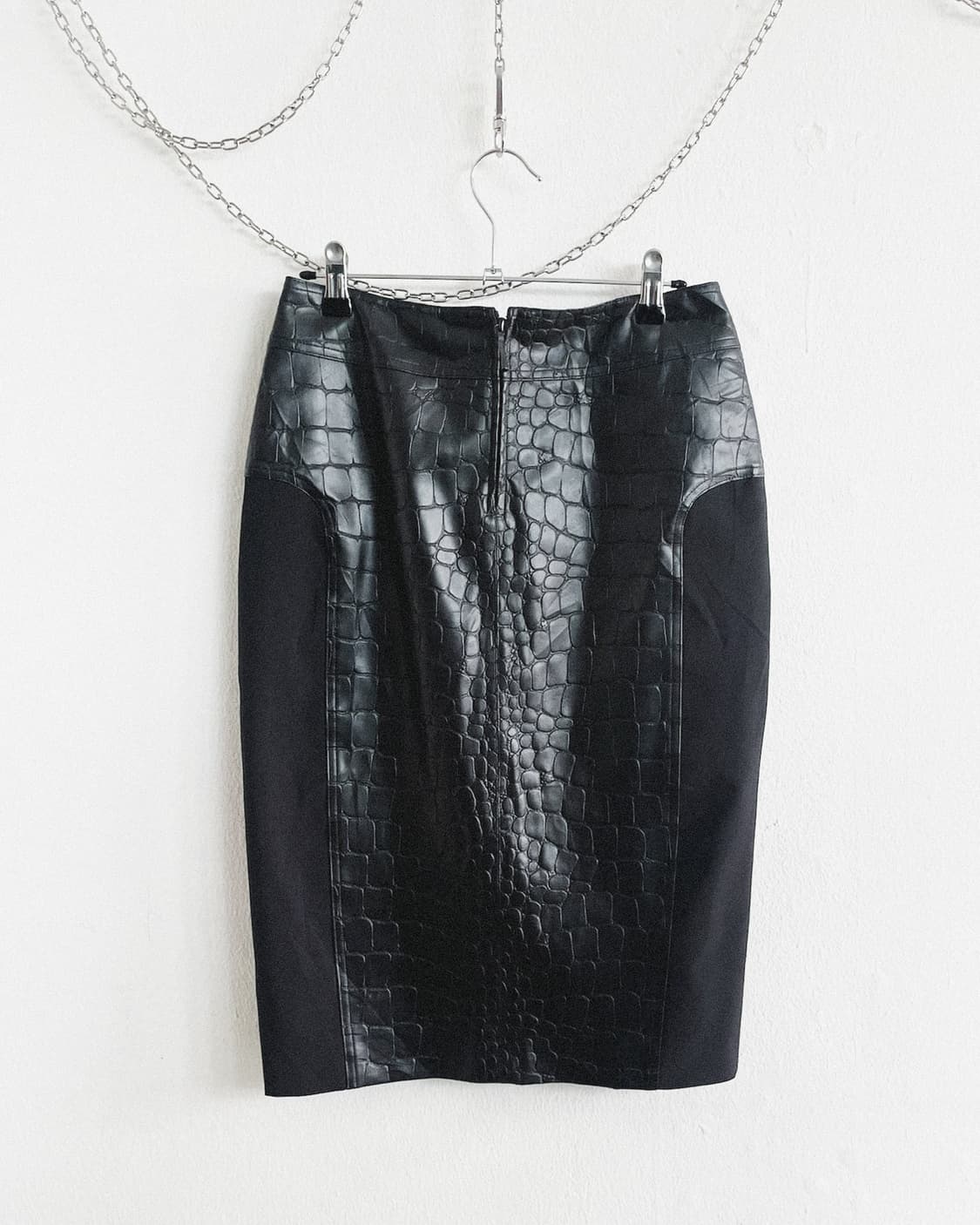 il punt tricot 크로코 패널 펜슬핏 스커트 상품이미지6