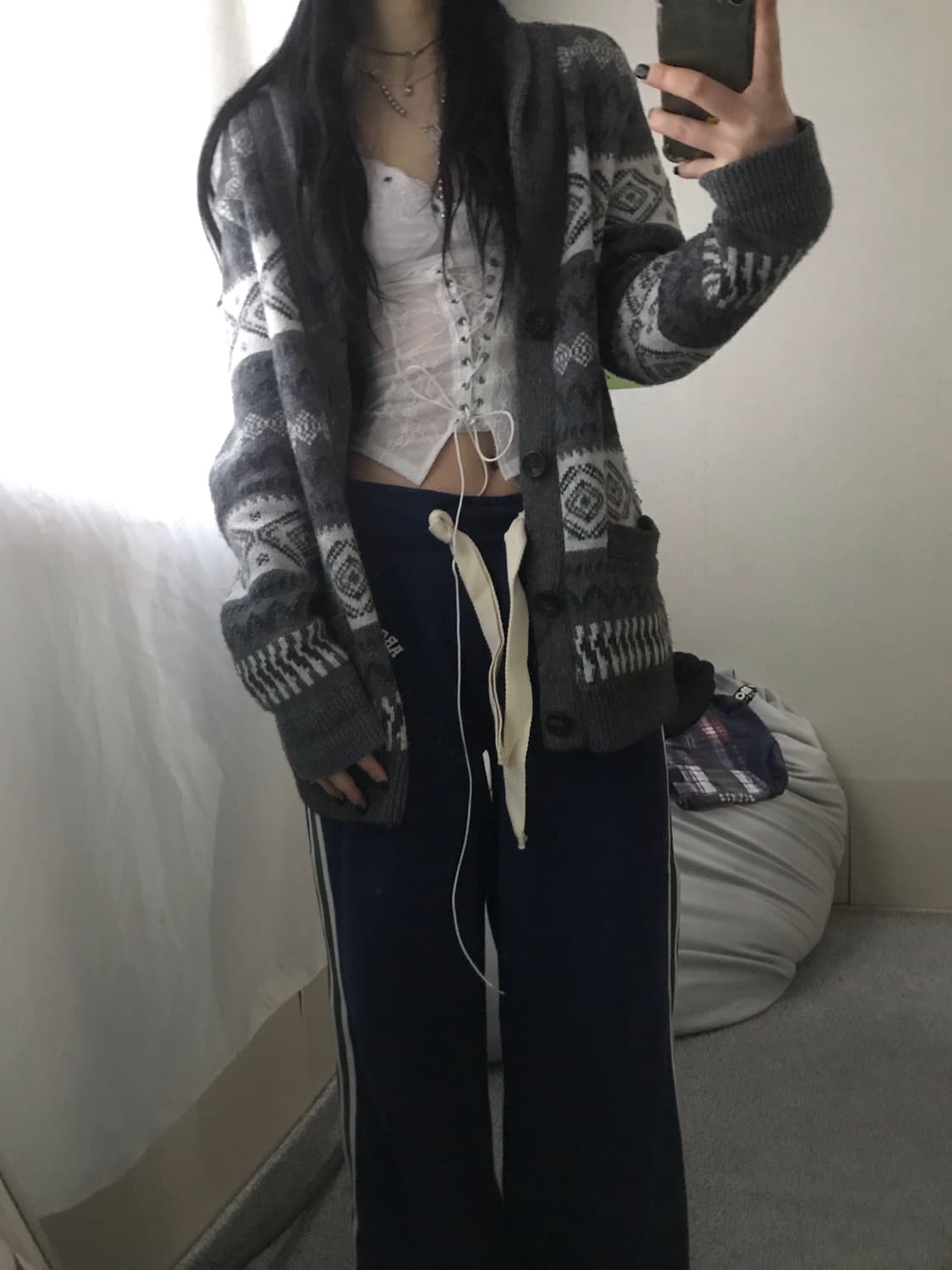 아베크롬비 그레이 노르딕 니트가디건 상품이미지2