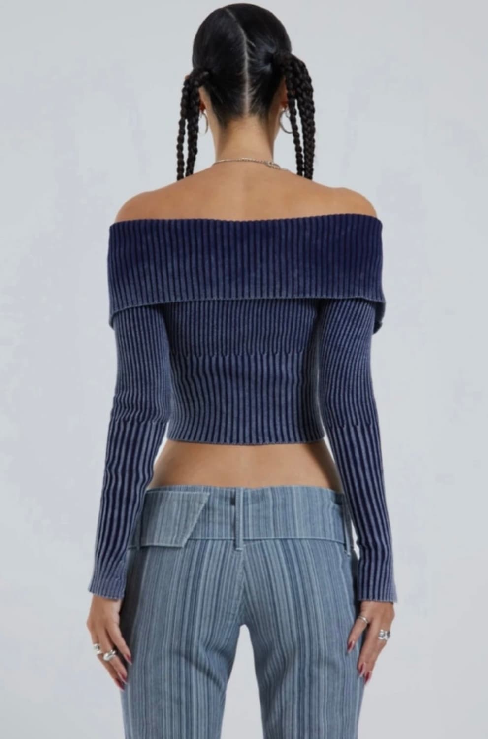 제이디드 런던 오프숄더 니트 상품이미지2