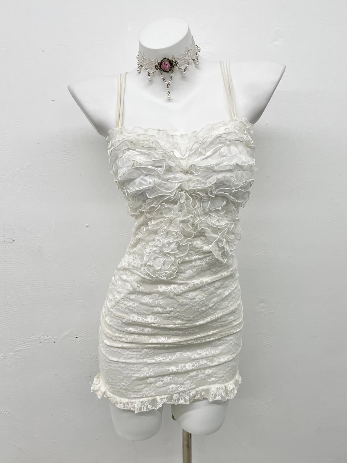 갸루 퓨어 레이스 원피스 상품이미지1