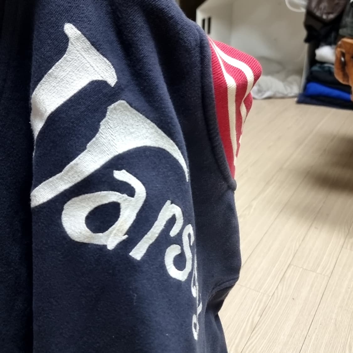 빈티지스타일 타미힐피거 네이비 블루종 자켓(95) 상품이미지5