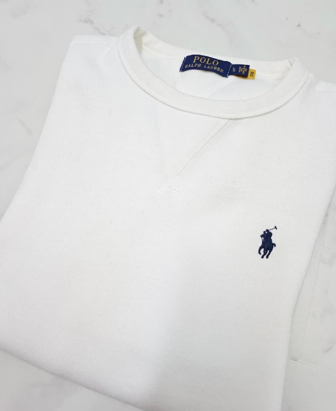 폴로 흰색 남성 맨투맨 100 상품이미지5