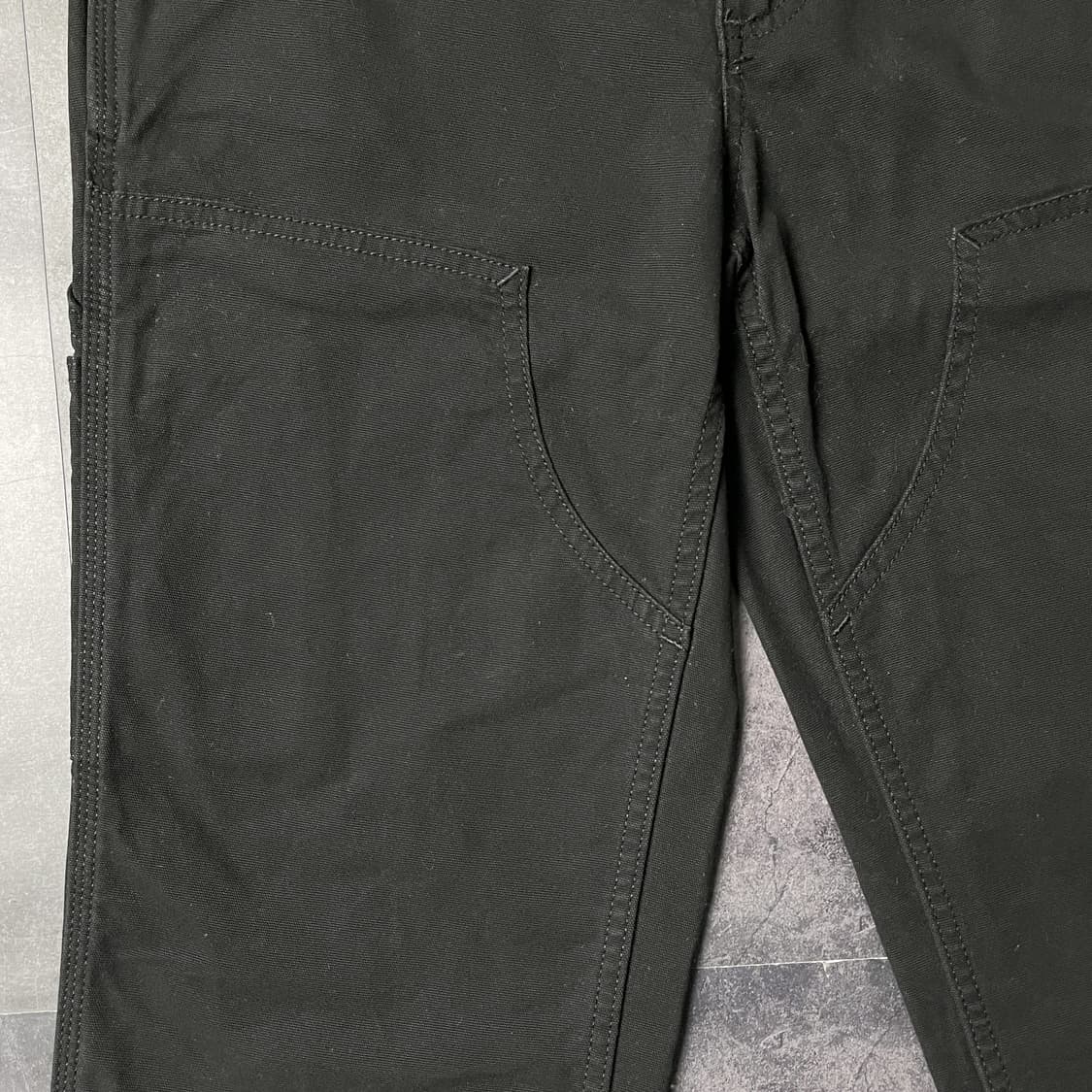CARHARTT 칼하트 블랙 루즈핏 더블니 카펜터 워크 팬츠 A00976 상품이미지4